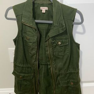 Dark Green Cargo Vest